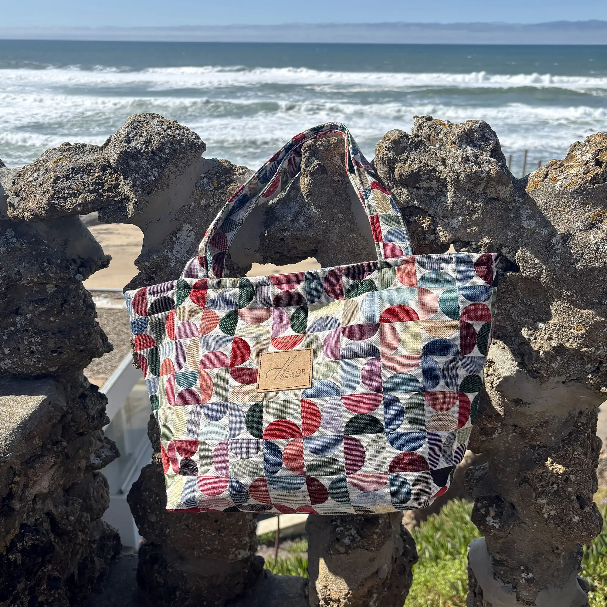 Bag Maré – Mala artesanal em Jacquard geométrico - Image 8