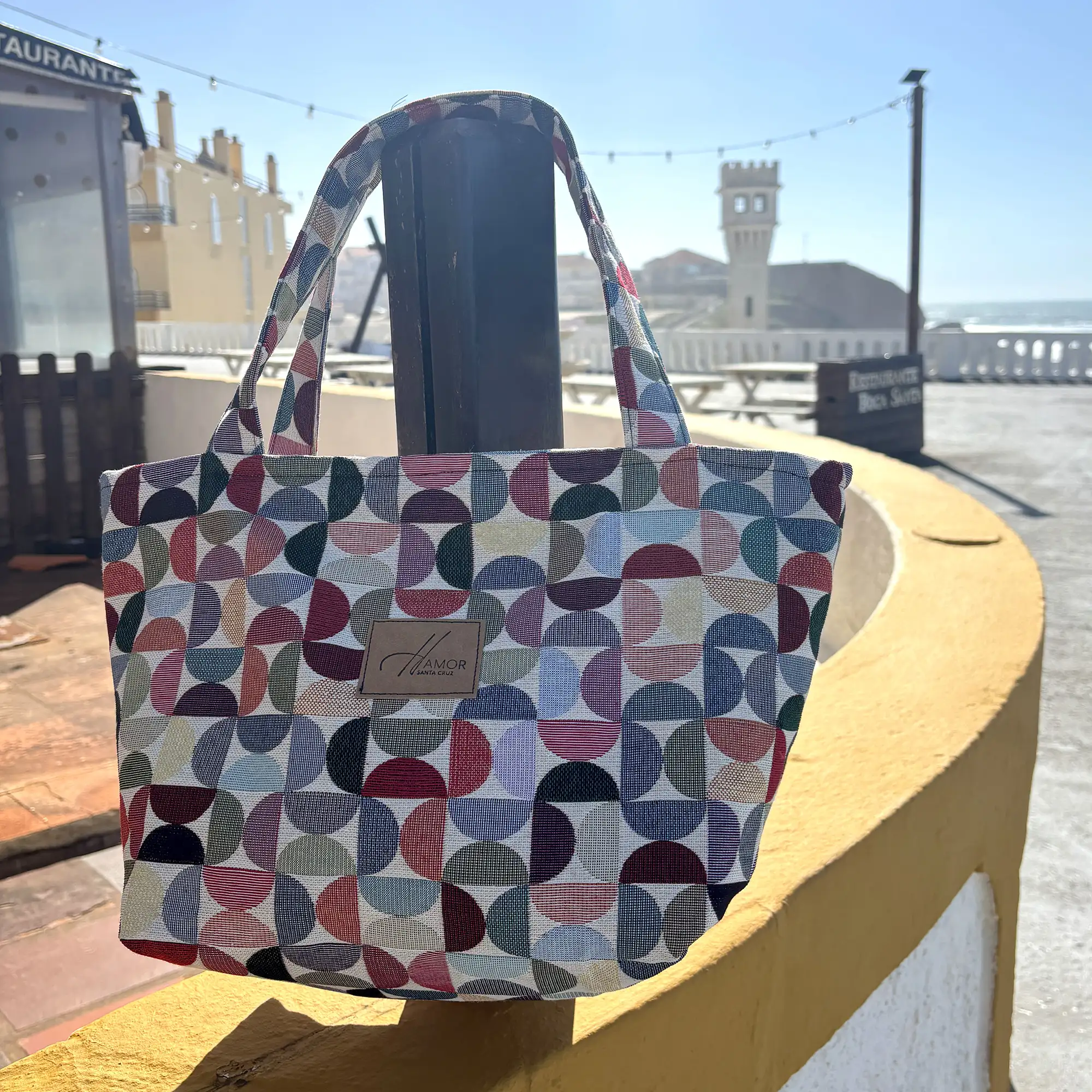 Bag Maré – Mala artesanal em Jacquard geométrico - Image 6