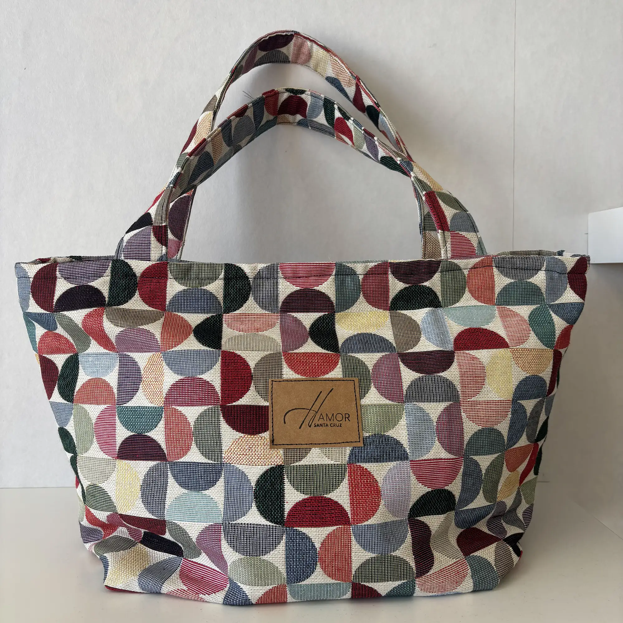 Bag Maré – Mala artesanal em Jacquard geométrico - Image 9