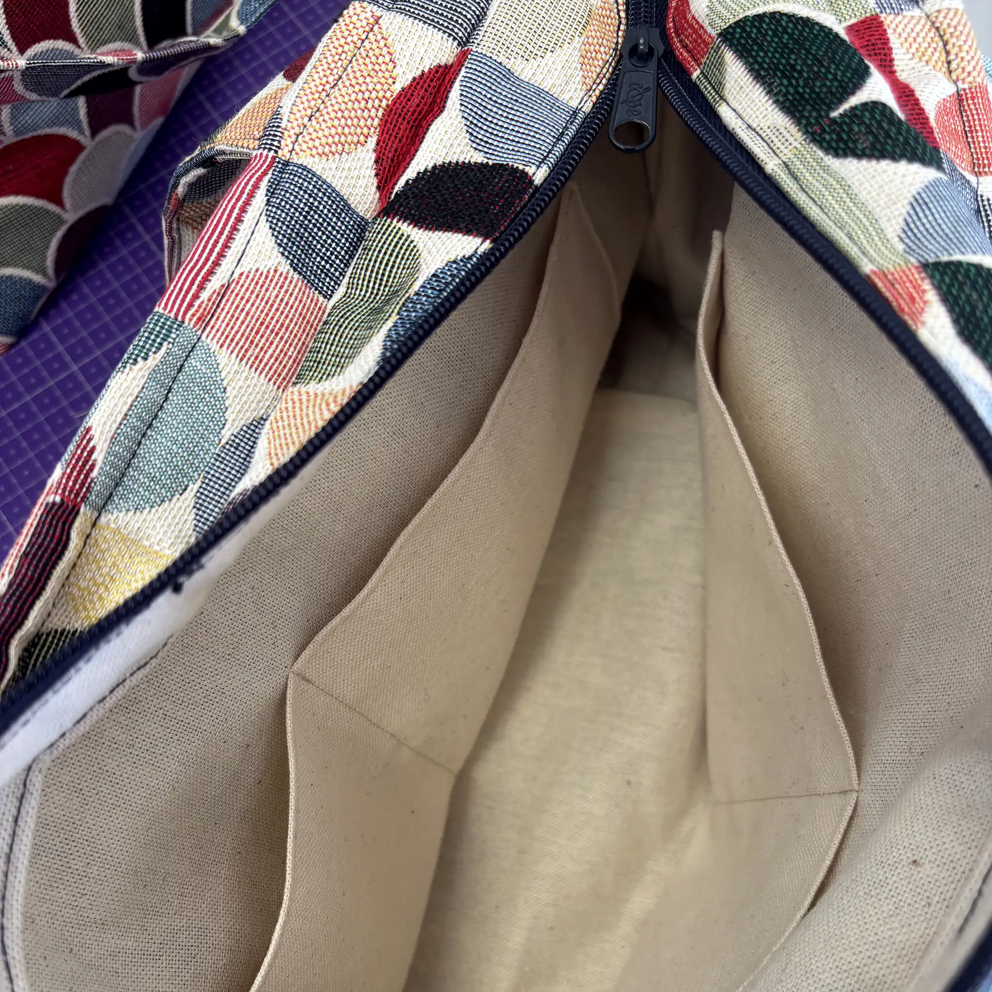 Bag Maré – Mala artesanal em Jacquard geométrico - Image 5